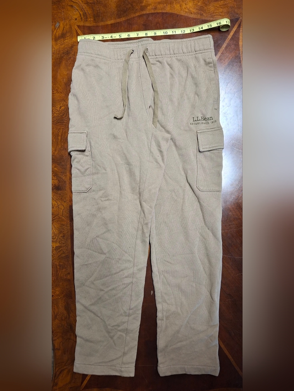 L.L.Bean Taupe Cargo Sweatpants